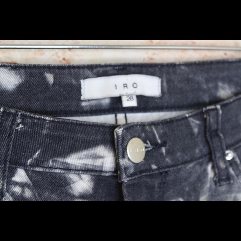 IRO Reighton Skinny Jeans Tie Dye Crystal Pattern - Picture 4 of 10